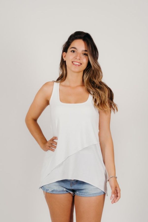 Camiseta de Tirantes en algodón Bambú